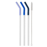 Hydrangea/Royal/Navy Reusable Straw Set (Mega Mugs)