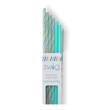 Juego de pajitas reutilizables Rainbow + Aqua