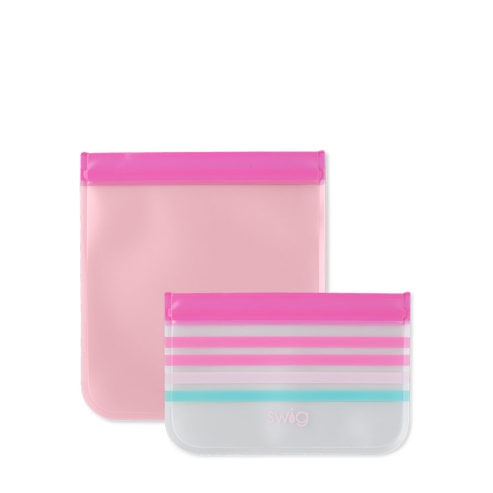Cotton Candy Reusable Storage Baggies (Set of 4)