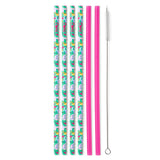 Paradise + Hot Pink Reusable Straw Set